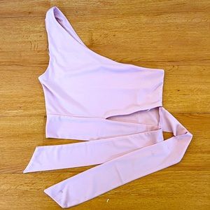 Light pink crop top